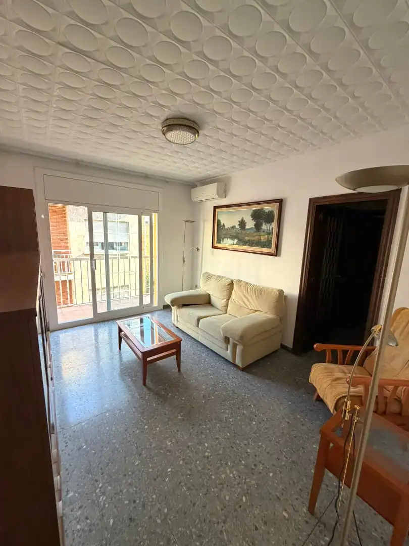 Sala de estar de Piso en venta en Barcelona con Aire acondicionado, Calefacción y Horno
