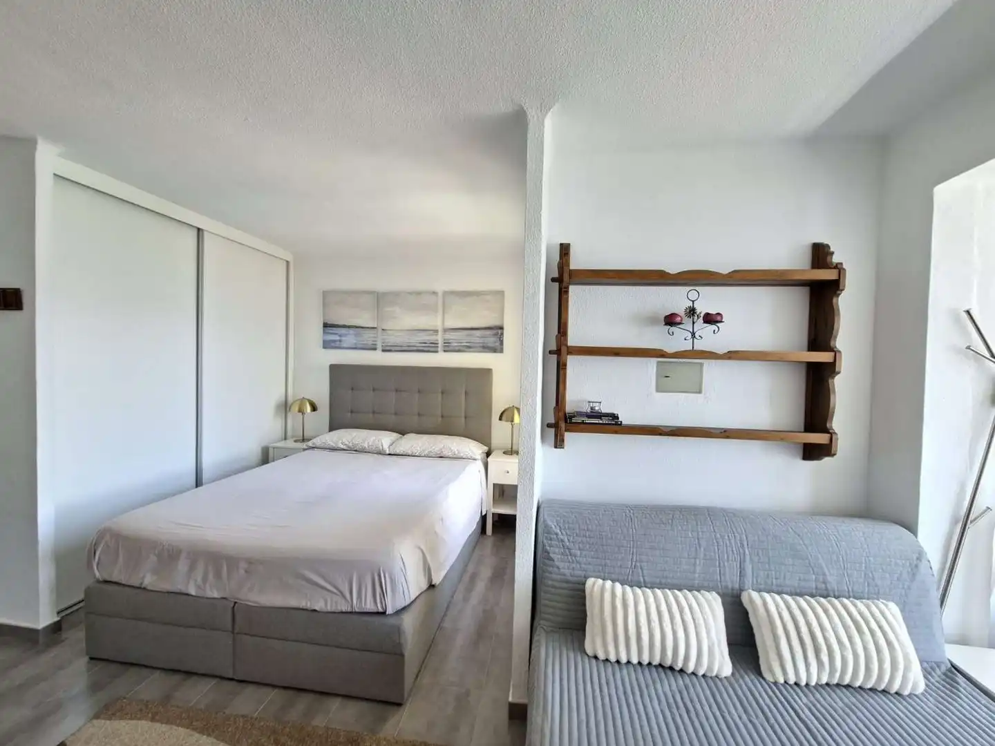 Bedroom of Study for rent in Algarrobo  with Air Conditioner, Swimming Pool and Furnished