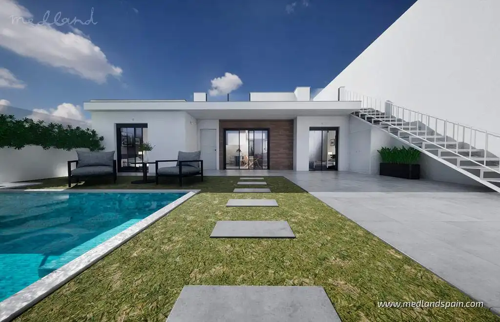 Terrace of Houses for sale in Torre-Pacheco  with Private garden, Terrace and Swimming Pool