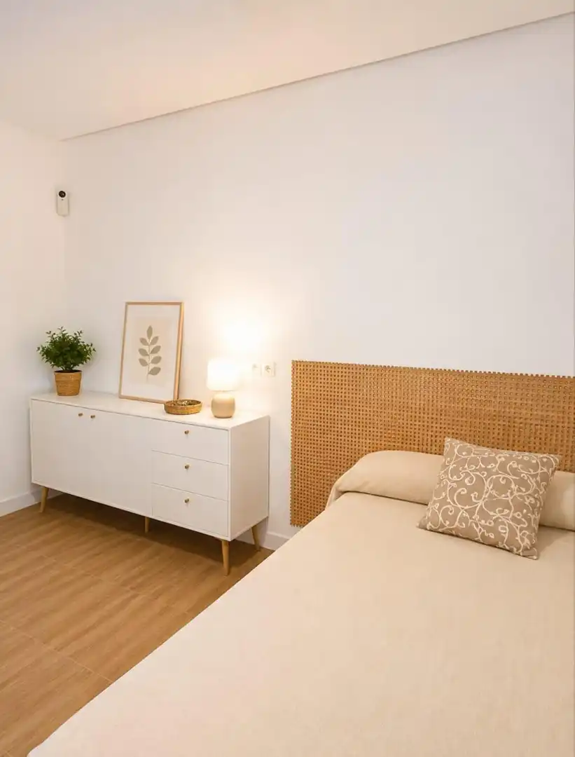Dormitori de Apartament de lloguer en Sevilla amb Aire condicionat, Calefacció i Moblat