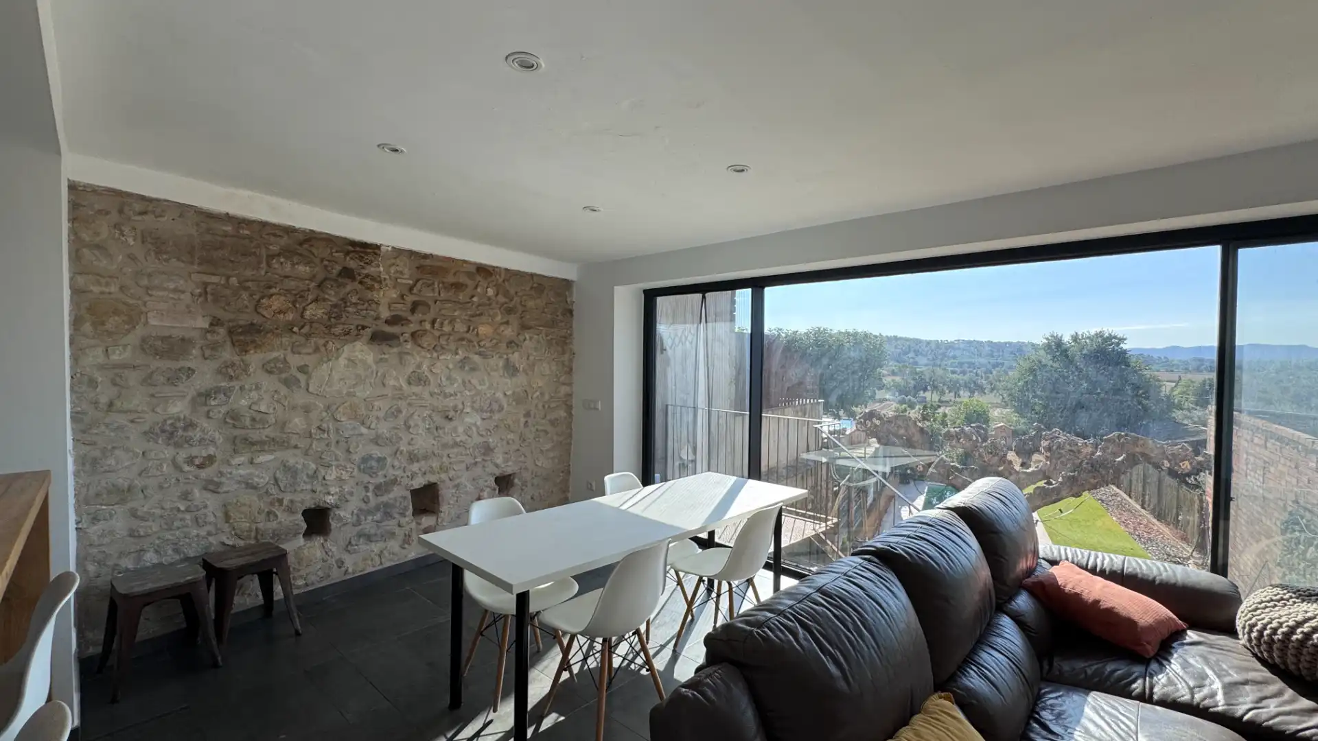 Dining room of Country homes for sale in Corçà  with Air Conditioner, Heating and Private garden