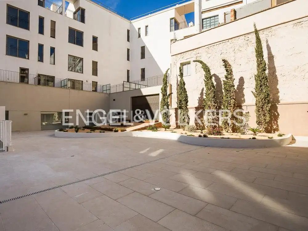 Terrasse von Wohnung zur Miete in Valencia mit Klimaanlage, Heizung und Privatgarten