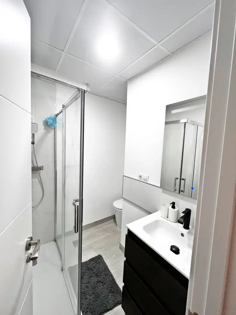 Bathroom of Flat for sale in Málaga  with Furnished