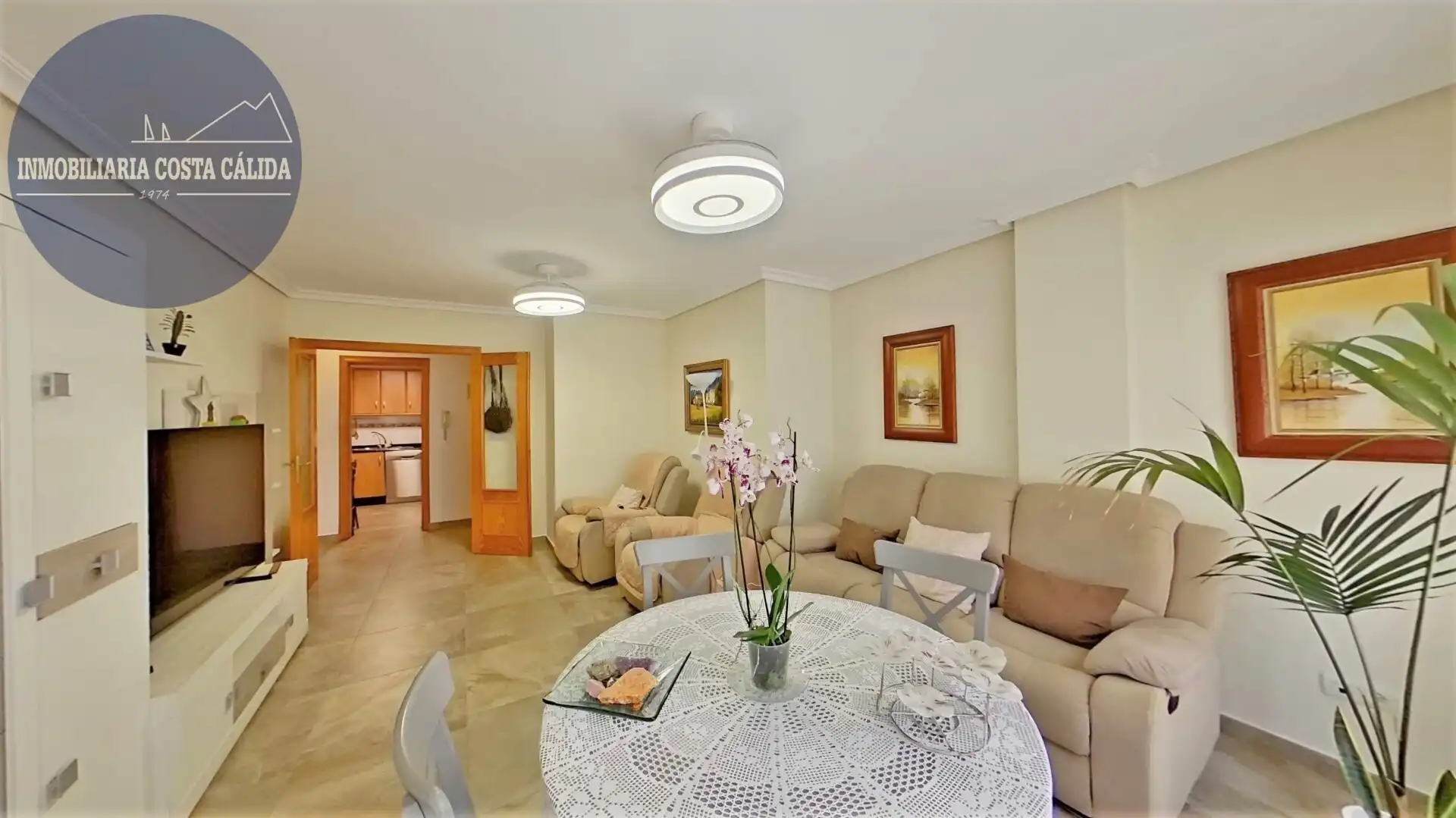 Wohnzimmer von Wohnung zum Verkauf in Águilas mit Balkon