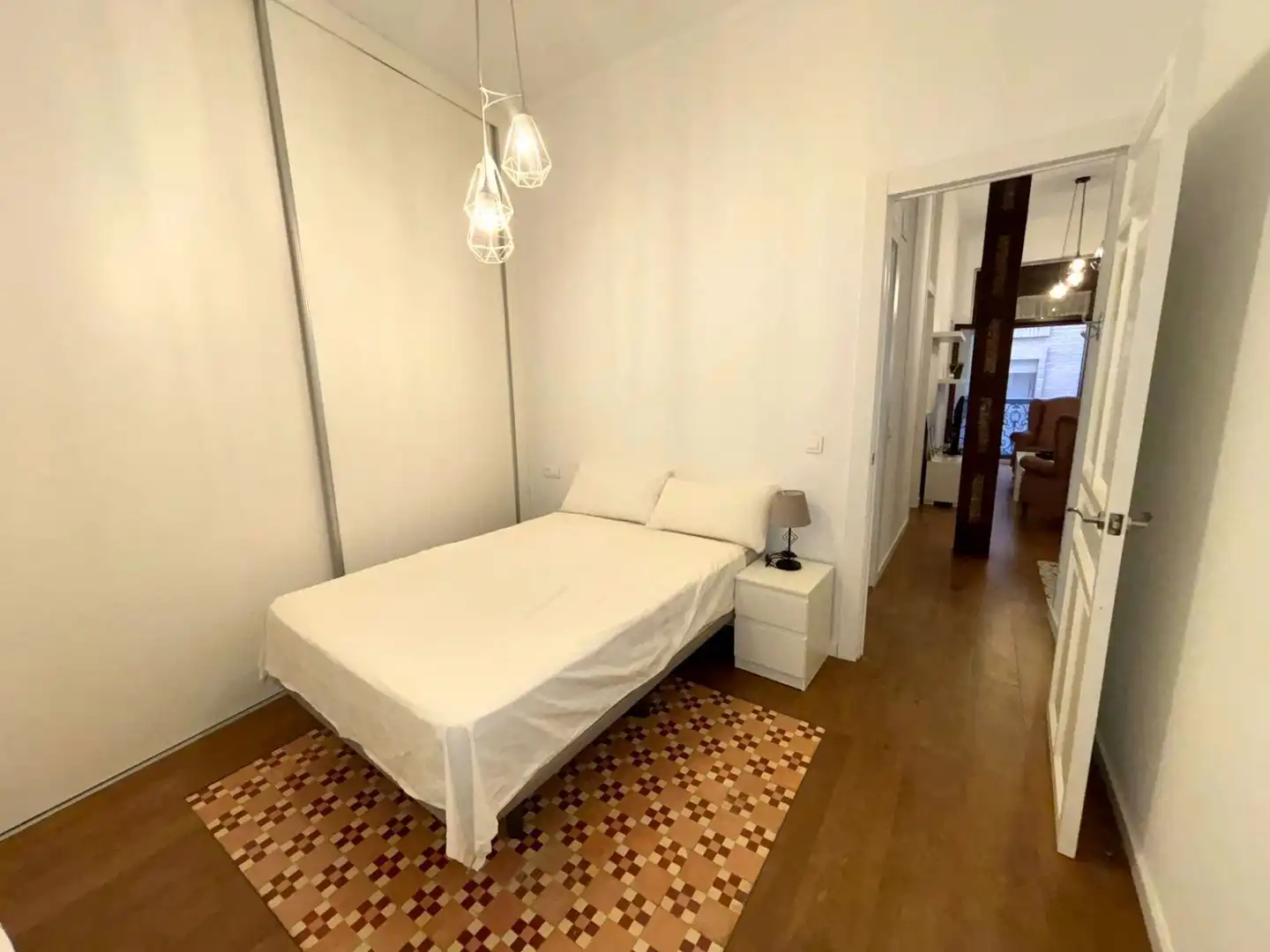 Schlafzimmer von Wohnung zur Miete in Murcia mit Klimaanlage, Heizung und Möbliert