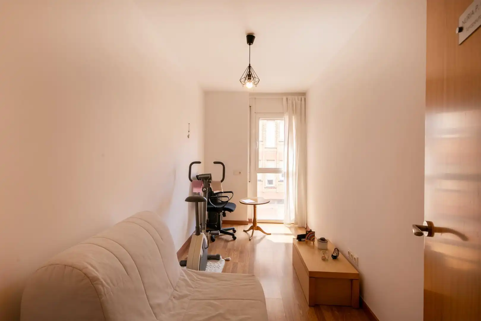 Sala de estar de Piso en venta en Badalona con Aire acondicionado, Parquet y Terraza