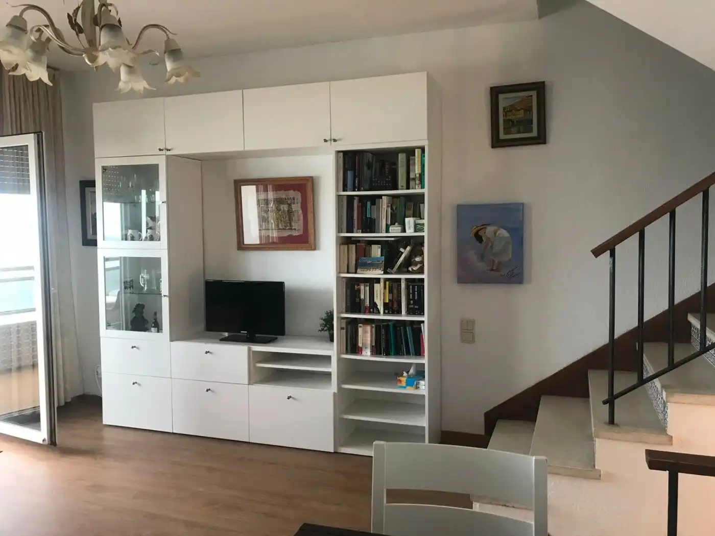 Sala de estar de Dúplex de alquiler en Cádiz con Terraza y Amueblado