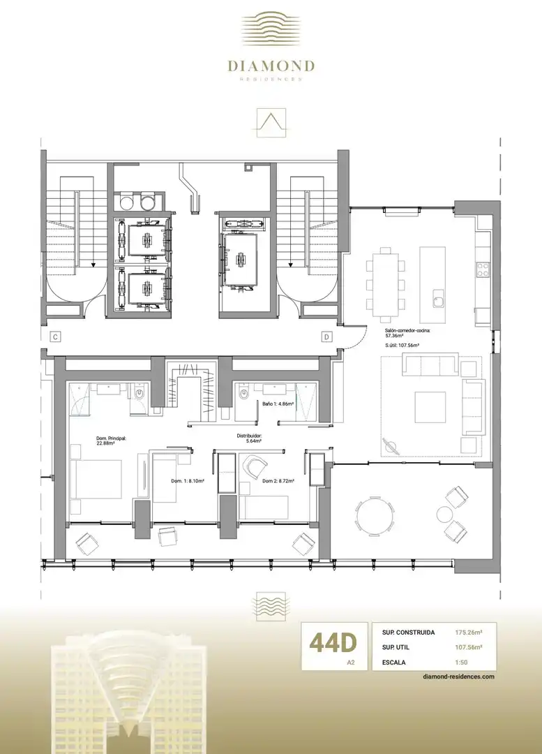 Mini appartamento con terrazza in vendita a Avenida MEXICO 7, imagen 2