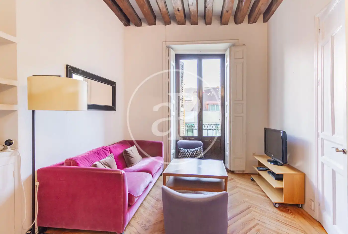 Sala de estar de Piso en venta en  Madrid Capital con Aire acondicionado, Calefacción y Balcón
