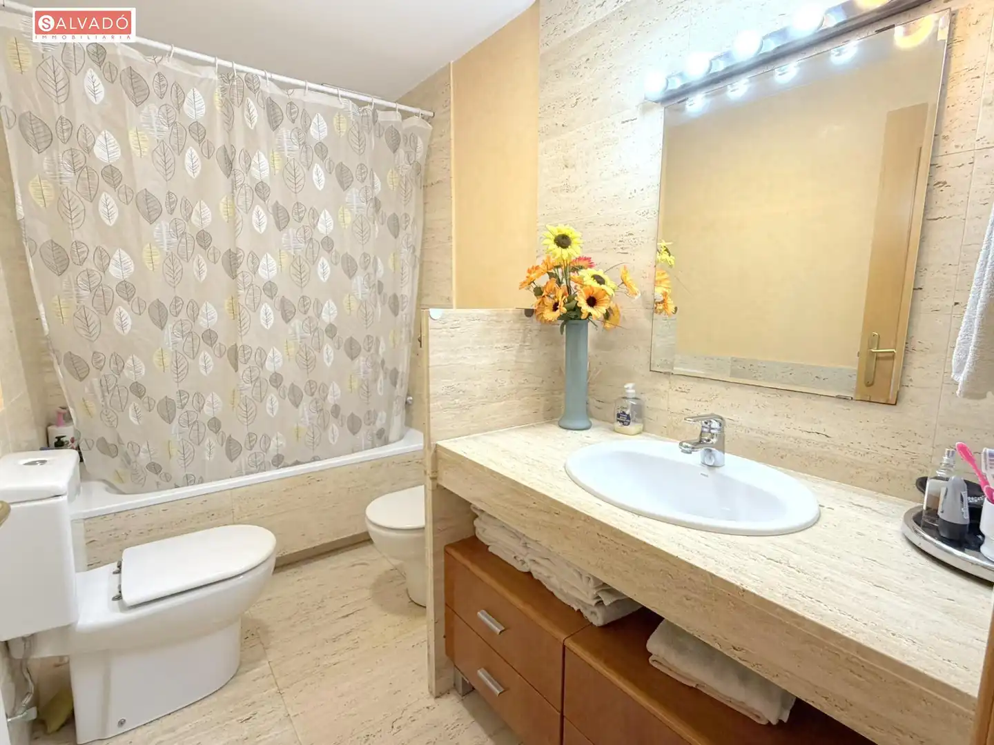 Bathroom of Flat for rent in Calafell  with Air Conditioner, Heating and Private garden