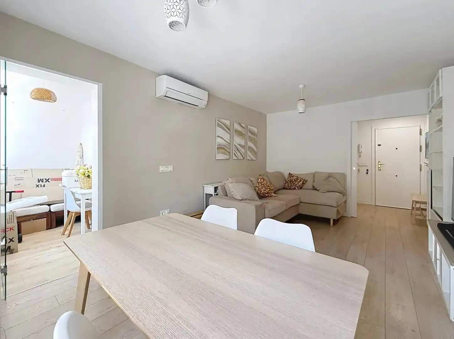 Sala de estar de Piso de alquiler en Málaga con Aire acondicionado, Terraza y Amueblado