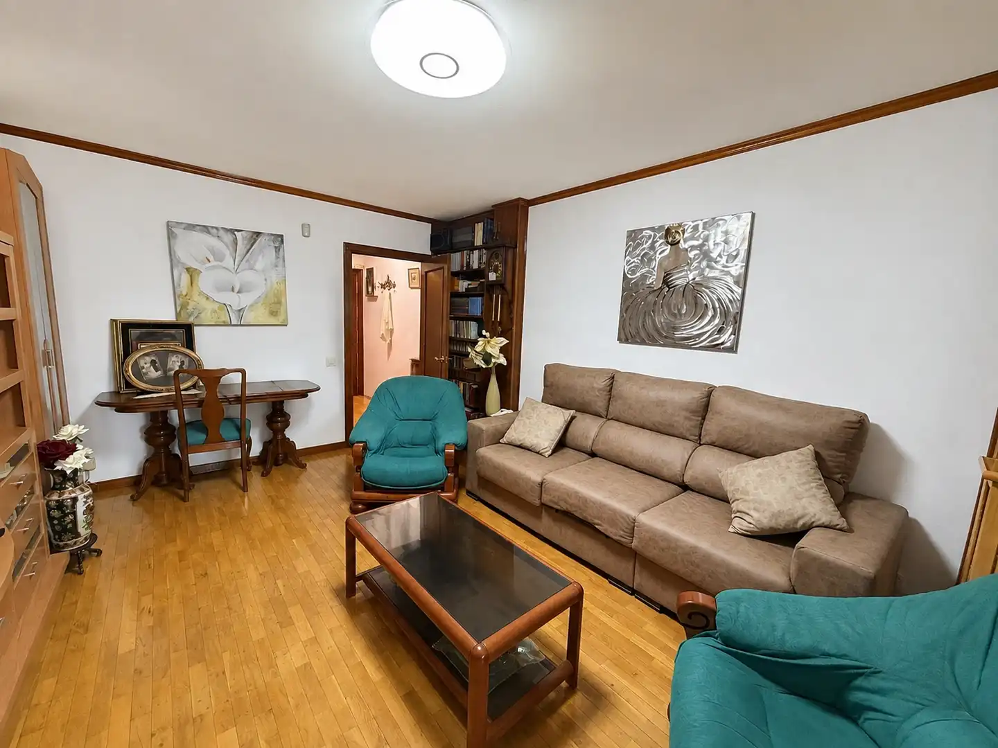 Sala d'estar de Pis en venda en Madrid amb Aire condicionat, Calefacció i Terrassa