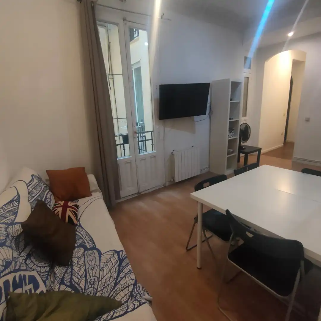 Wohnzimmer von Wohnung zur Miete in Madrid mit Heizung, Möbliert und Ofen