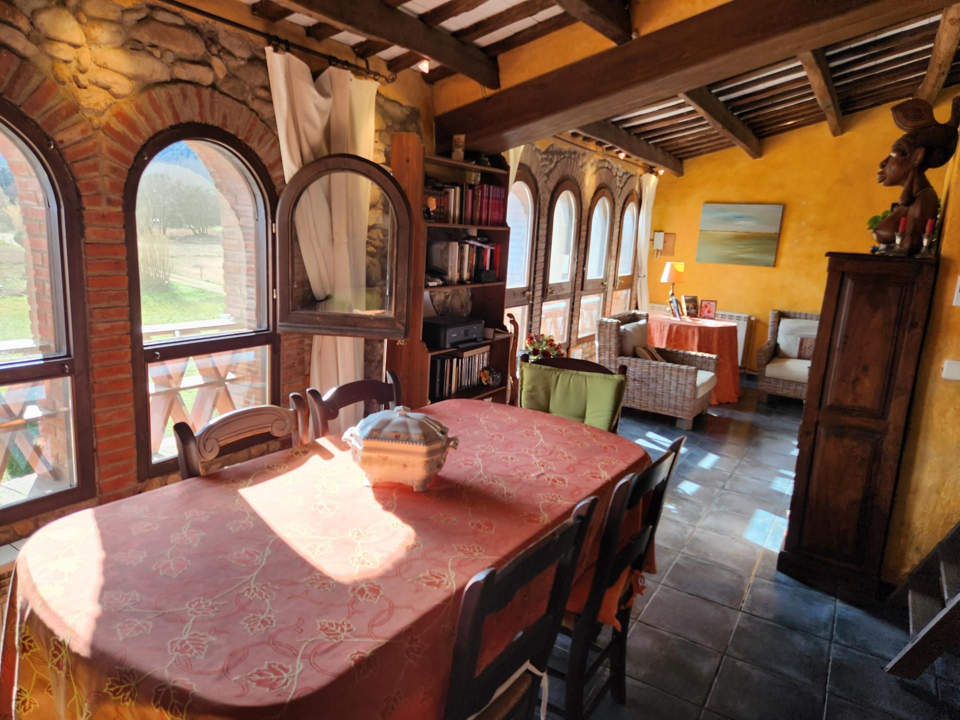 Esszimmer von Country house zum verkauf in La Cellera de Ter mit Heizung, Terrasse und Balkon