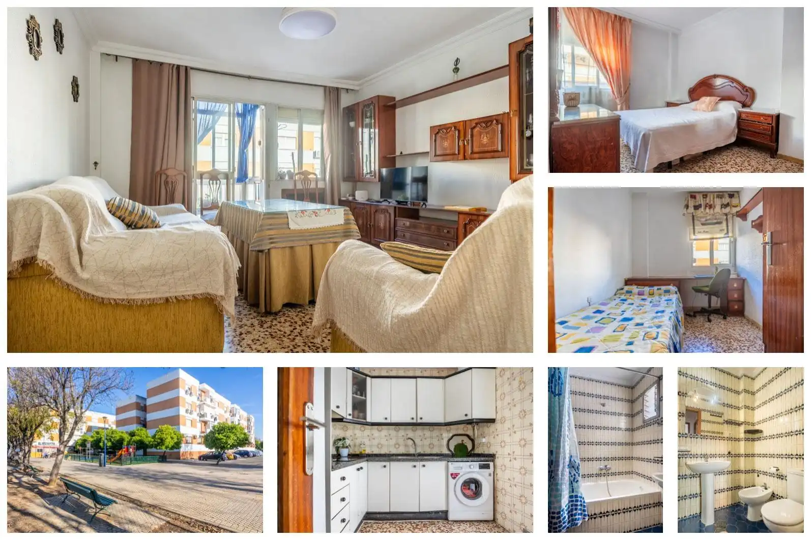 Exterior view of Flat for sale in  Sevilla Capital  with Air Conditioner and Terrace