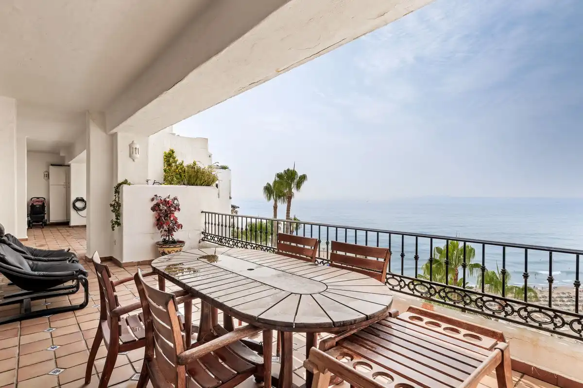 Terraza de Apartamento en venta en Torremolinos con Aire acondicionado, Terraza y Piscina comunitaria