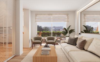 Living room of Flat for sale in  Barcelona Capital  with Air Conditioner, Heating and Parquet flooring