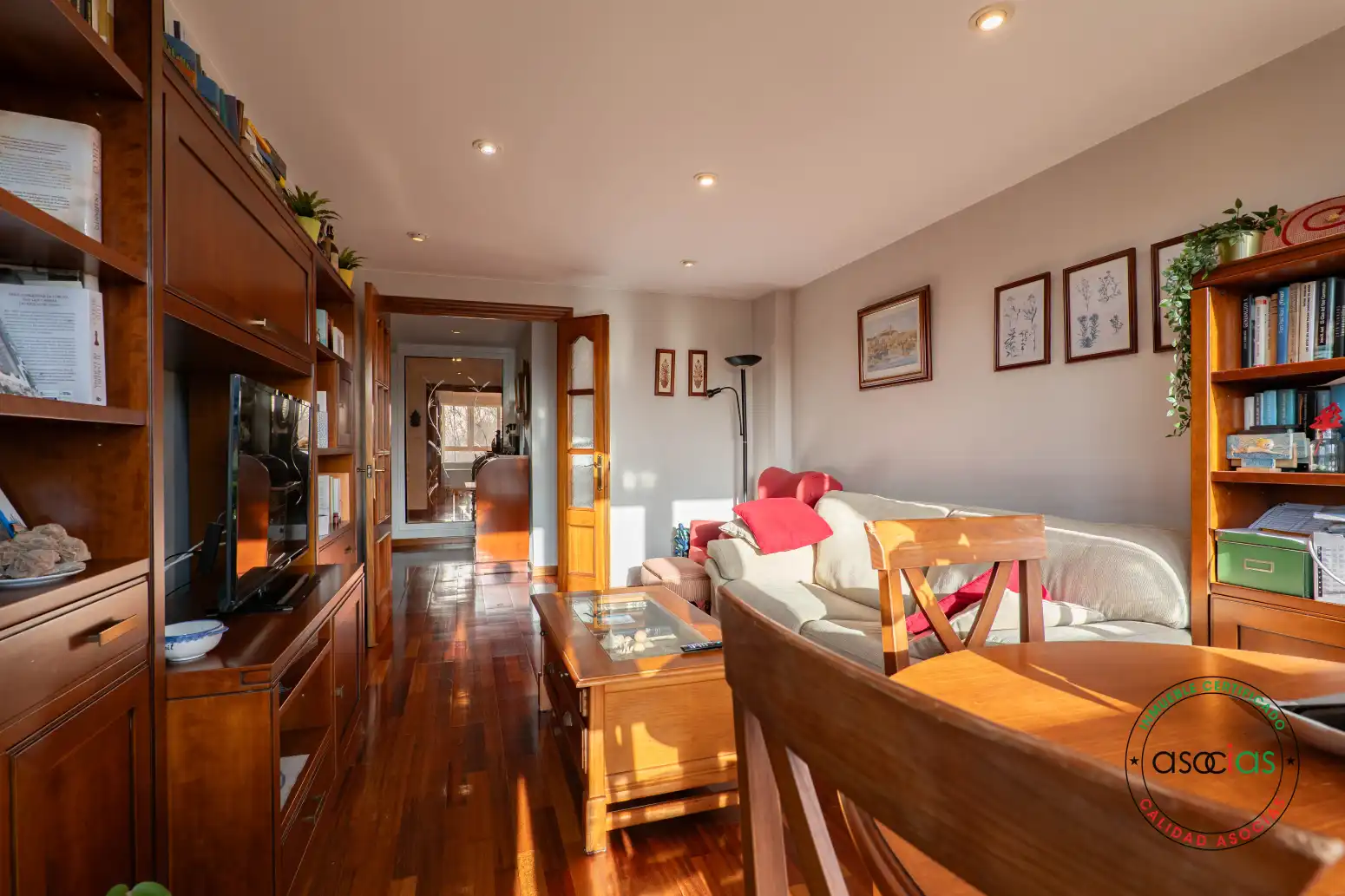 Sala d'estar de Pis en venda en Gijón  amb Calefacció i Parquet