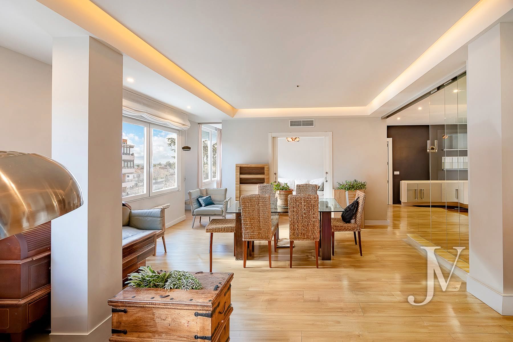 Living room of Attic for sale in  Madrid Capital  with Air Conditioner, Heating and Storage room