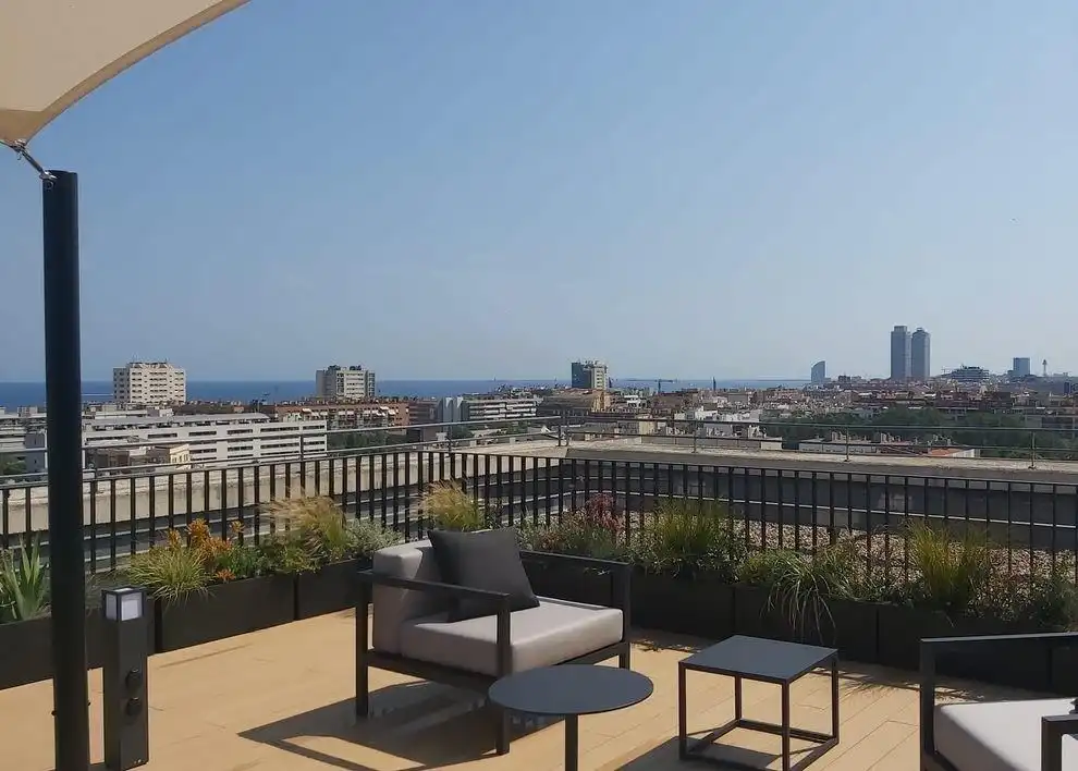 Terraza de Oficina de alquiler en Barcelona