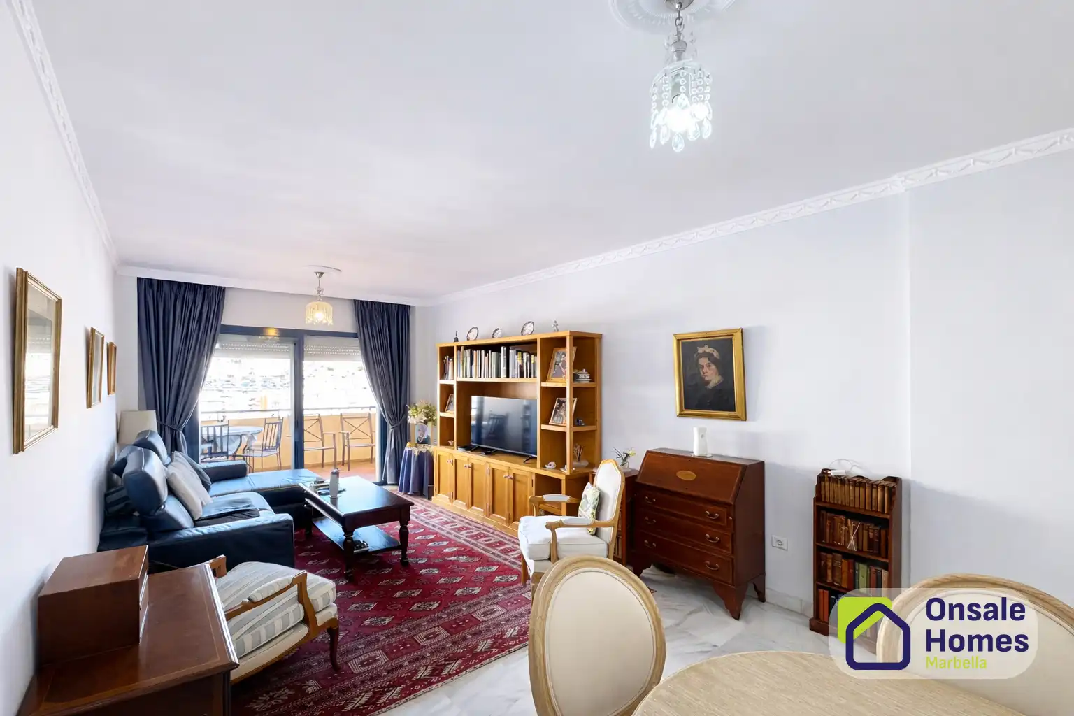 Wohnzimmer von Wohnung zum Verkauf in Marbella mit Abstellraum und Balkon