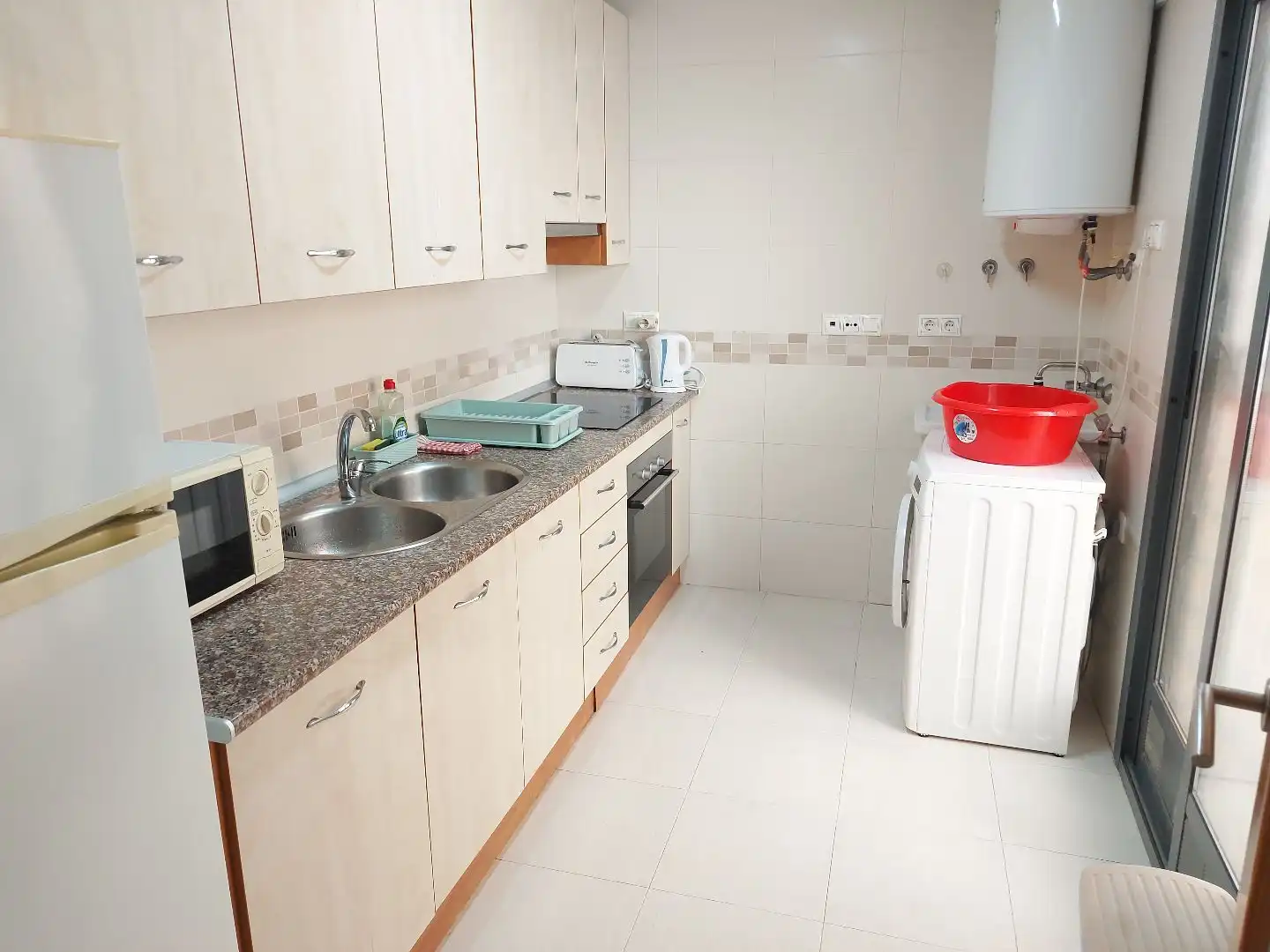 Cocina de Piso de alquiler en Viator con Amueblado, Horno y Lavadora