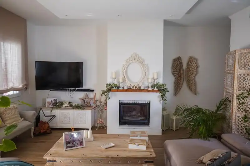Living room of Detached homes for sale in Benalmádena  with Air Conditioner, Terrace and Swimming Pool