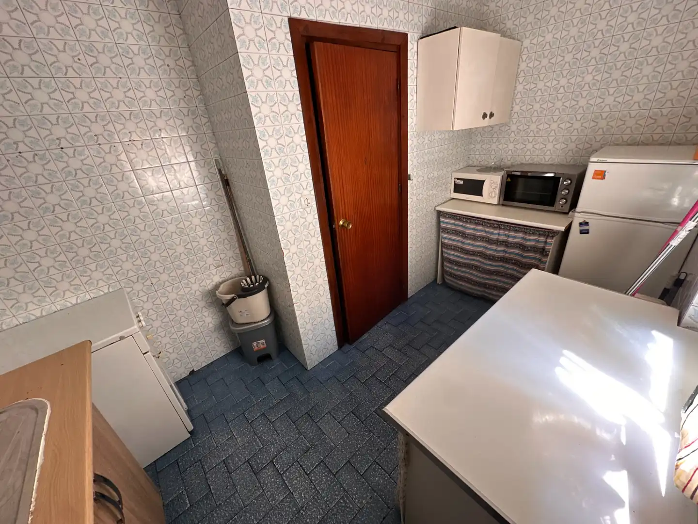 Kitchen of Flat for sale in Cuenca  with Heating, Terrace and Furnished