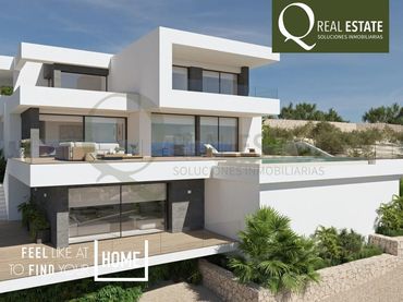 Chalet de obra nueva con piscina en venta en Urbanización Cumbre del Sol 1