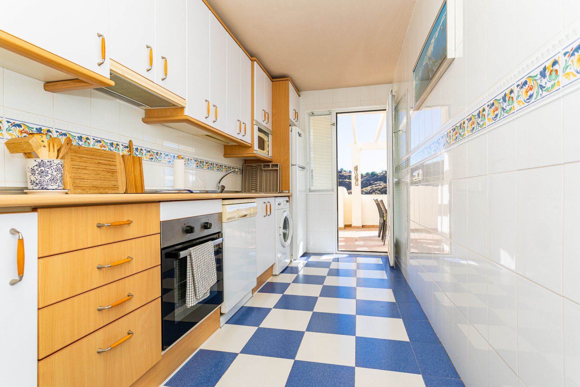 Cuina de Àtic en venda en Mijas amb Aire condicionat, Terrassa i Piscina