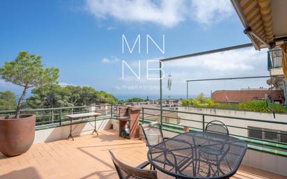 Terrace of Single-family semi-detached for sale in Sant Andreu de Llavaneres  with Air Conditioner and Swimming Pool