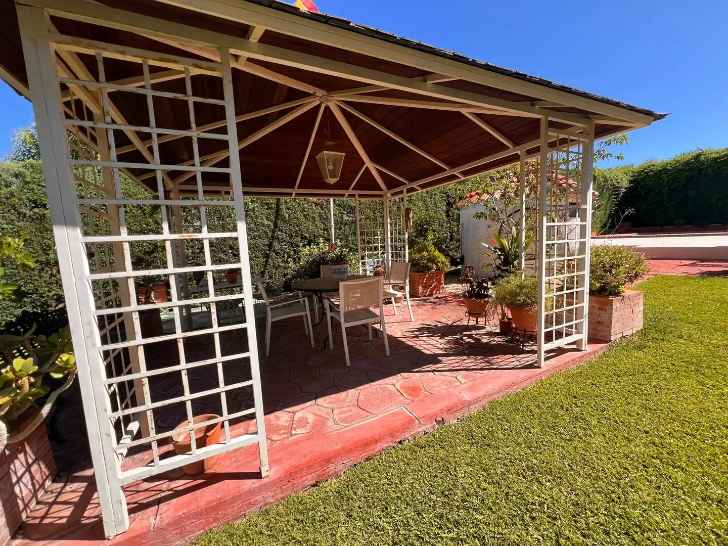 Terrassa de Casa o xalet en venda en Badajoz amb Aire condicionat, Calefacció i Jardí privat