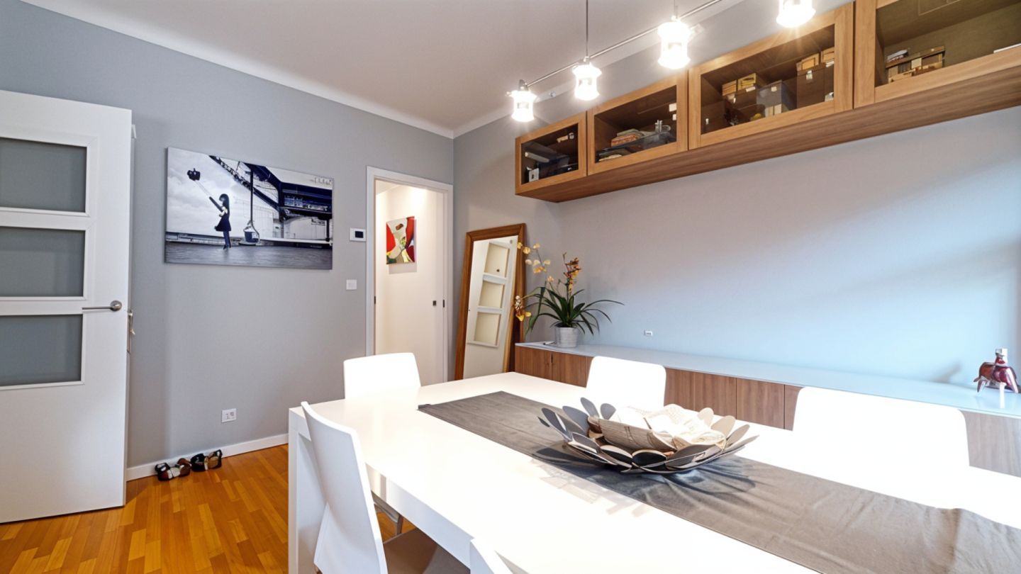 Dining room of Flat to rent in  Madrid Capital  with Air Conditioner, Heating and Balcony