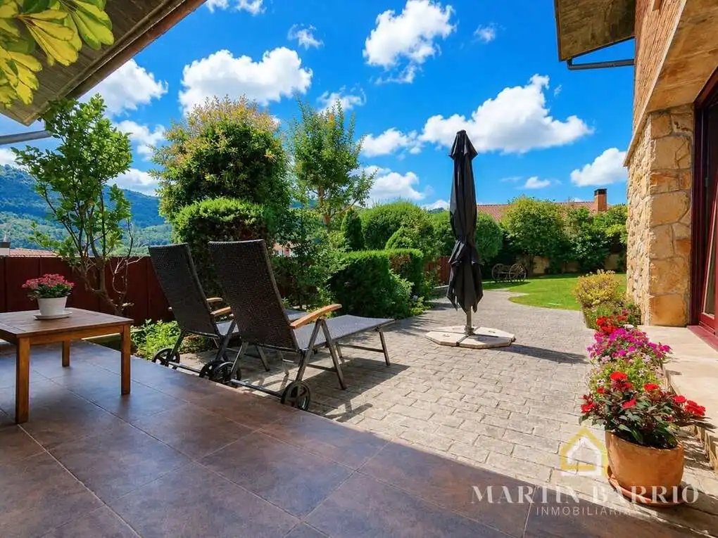 Terraza de Casa o chalet en venta en Muskiz con Aire acondicionado, Calefacción y Jardín privado