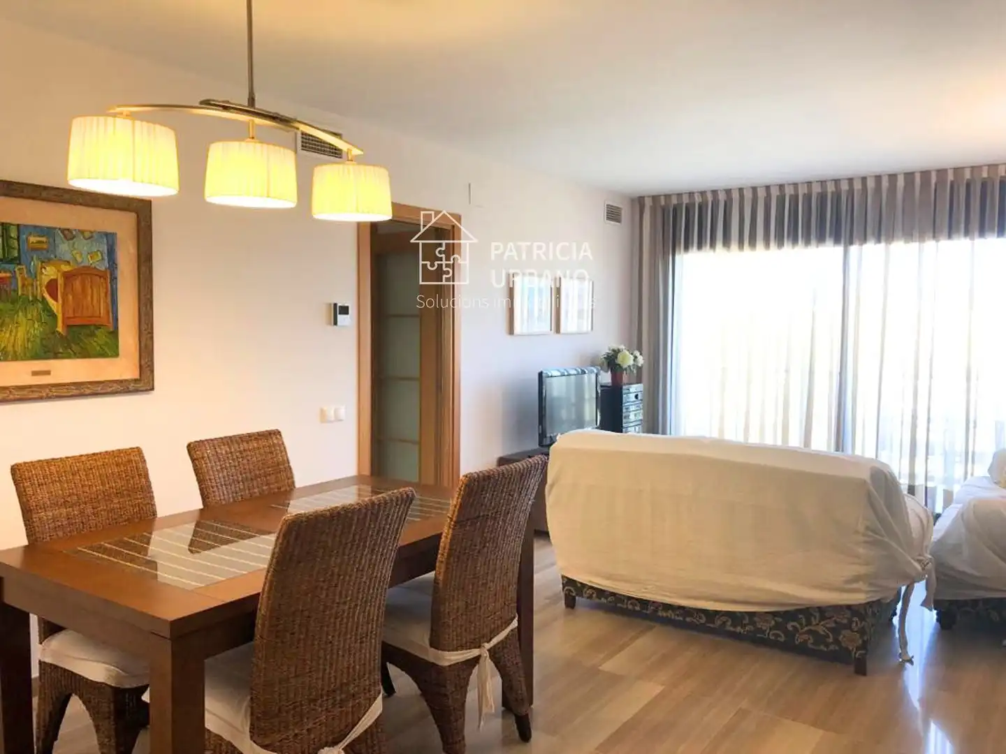 Esszimmer von Wohnungen zur Miete in Cambrils mit Klimaanlage, Heizung und Terrasse