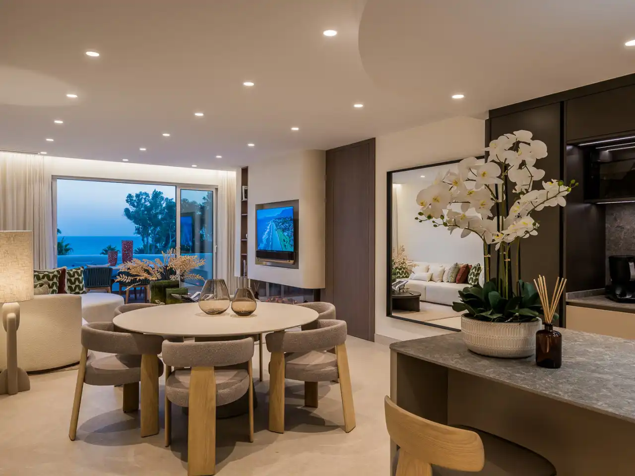 Dining room of Duplexes for sale in Estepona  with Air Conditioner, Heating and Terrace