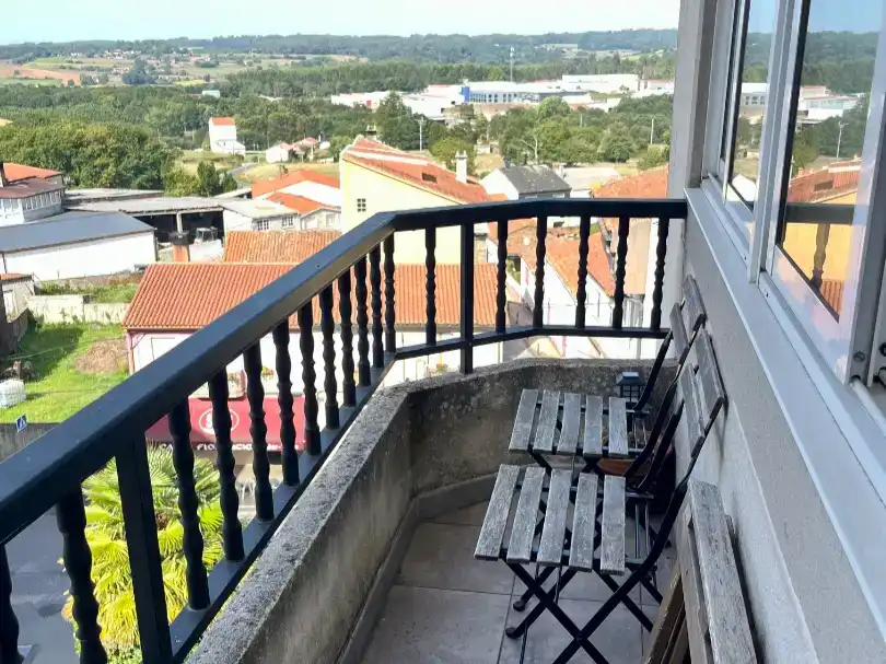 Terrasse von Wohnungen zur Miete in Arzúa mit Parkett, Möbliert und Balkon
