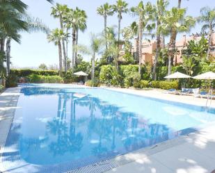 Swimming pool of Single-family semi-detached for sale in Marbella  with Air Conditioner, Terrace and Swimming Pool