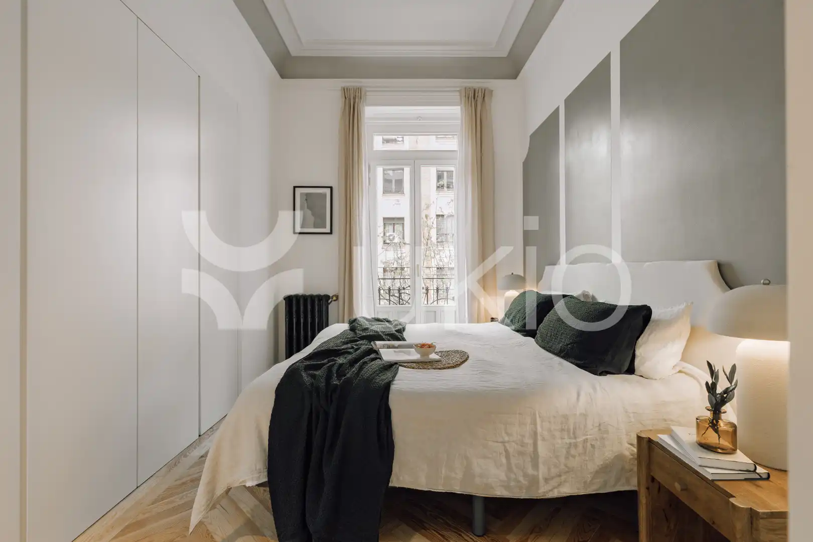 Habitación de Apartamento de alquiler en Madrid con Aire acondicionado, Calefacción y Amueblado