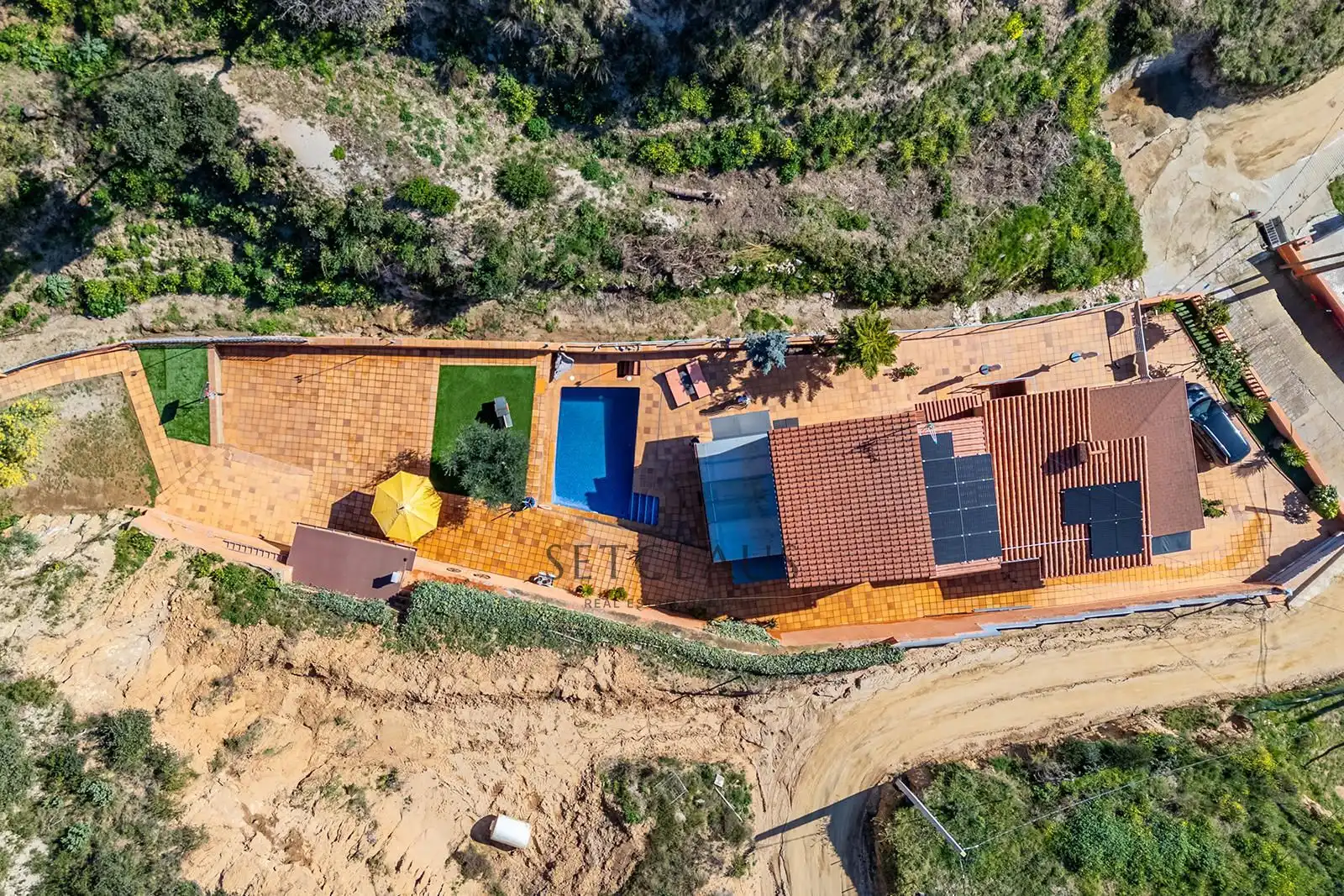 Jardí de Casa o xalet en venda en Teià amb Aire condicionat, Calefacció i Jardí privat