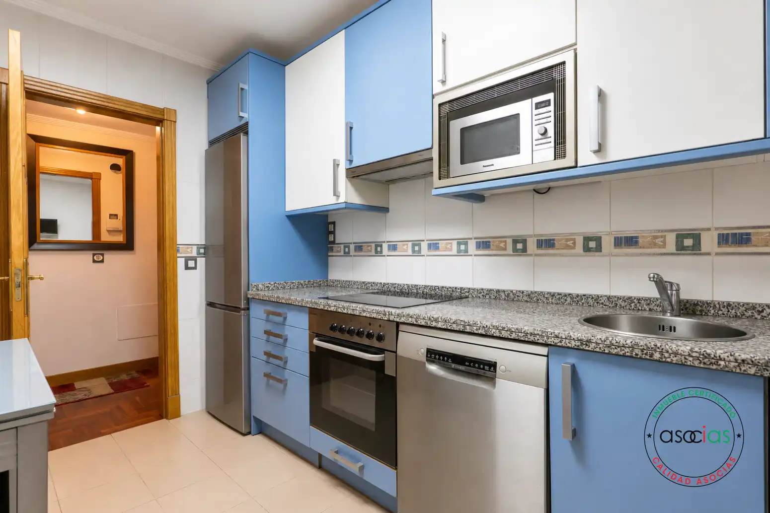 Cocina de Piso en venta en Gijón  con Calefacción, Parquet y Terraza