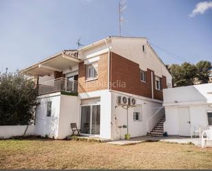 Exterior view of Single-family semi-detached for sale in Cubelles  with Air Conditioner, Terrace and Balcony