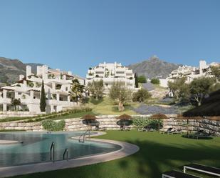 Exterior view of Planta baja for sale in Marbella  with Air Conditioner, Terrace and Swimming Pool