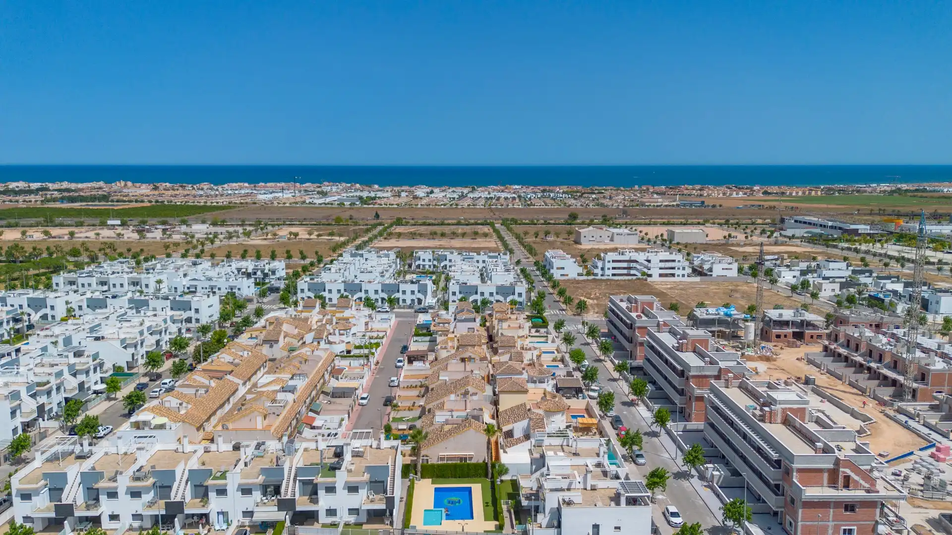 Exterior view of Ground floor for sale in Pilar de la Horadada  with Air Conditioner, Terrace and Swimming Pool