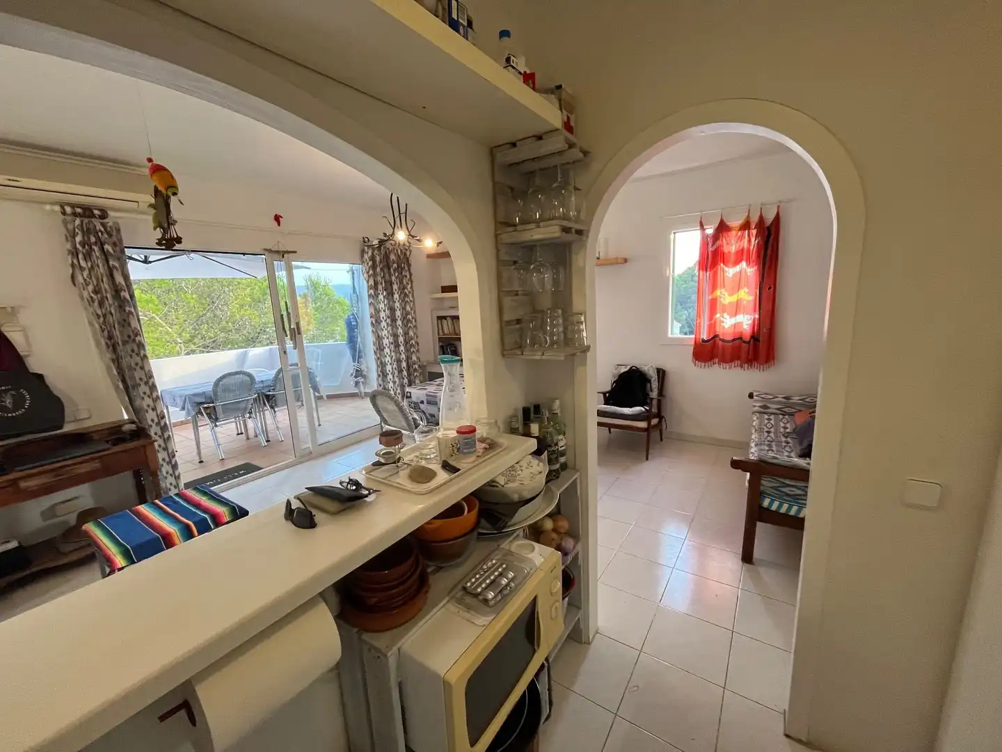 Cocina de Apartamento en venta en Es Mercadal con Aire acondicionado, Trastero y Piscina comunitaria