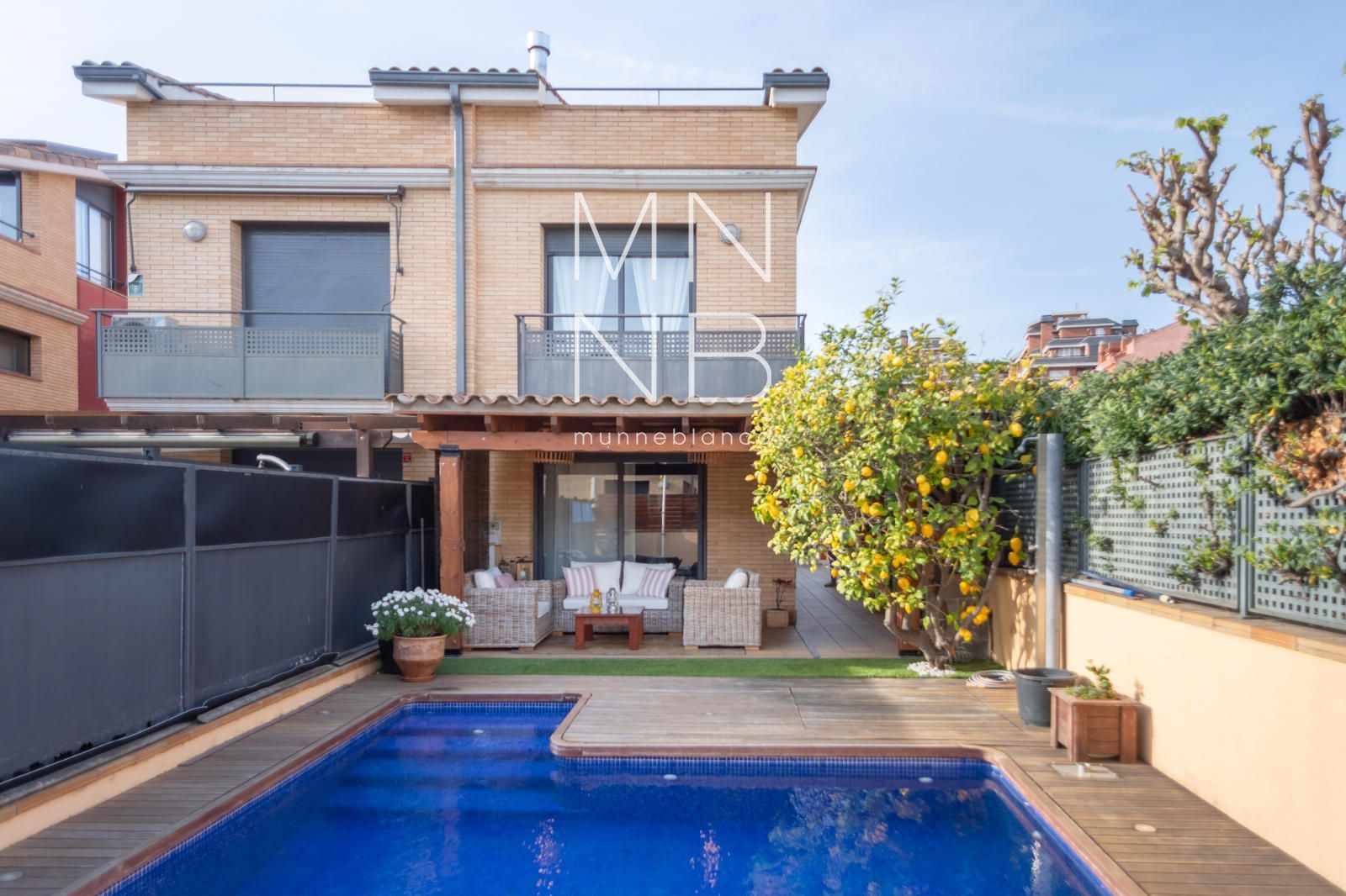 Jardí de Casa adosada en venda en Sant Andreu de Llavaneres amb Aire condicionat, Calefacció i Traster