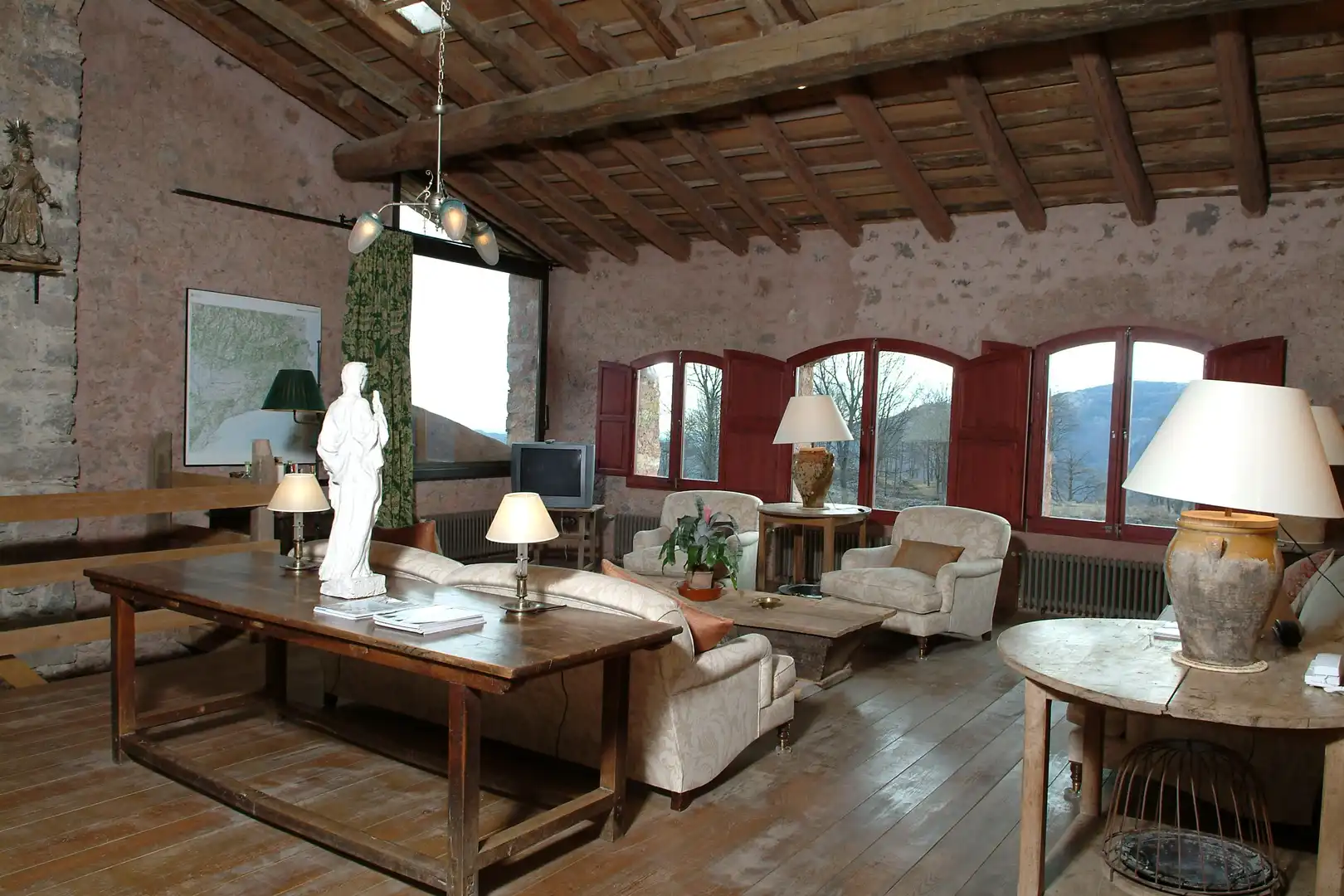 Sala de estar de Finca rústica en venta en Camprodon con Calefacción, Jardín privado y Terraza
