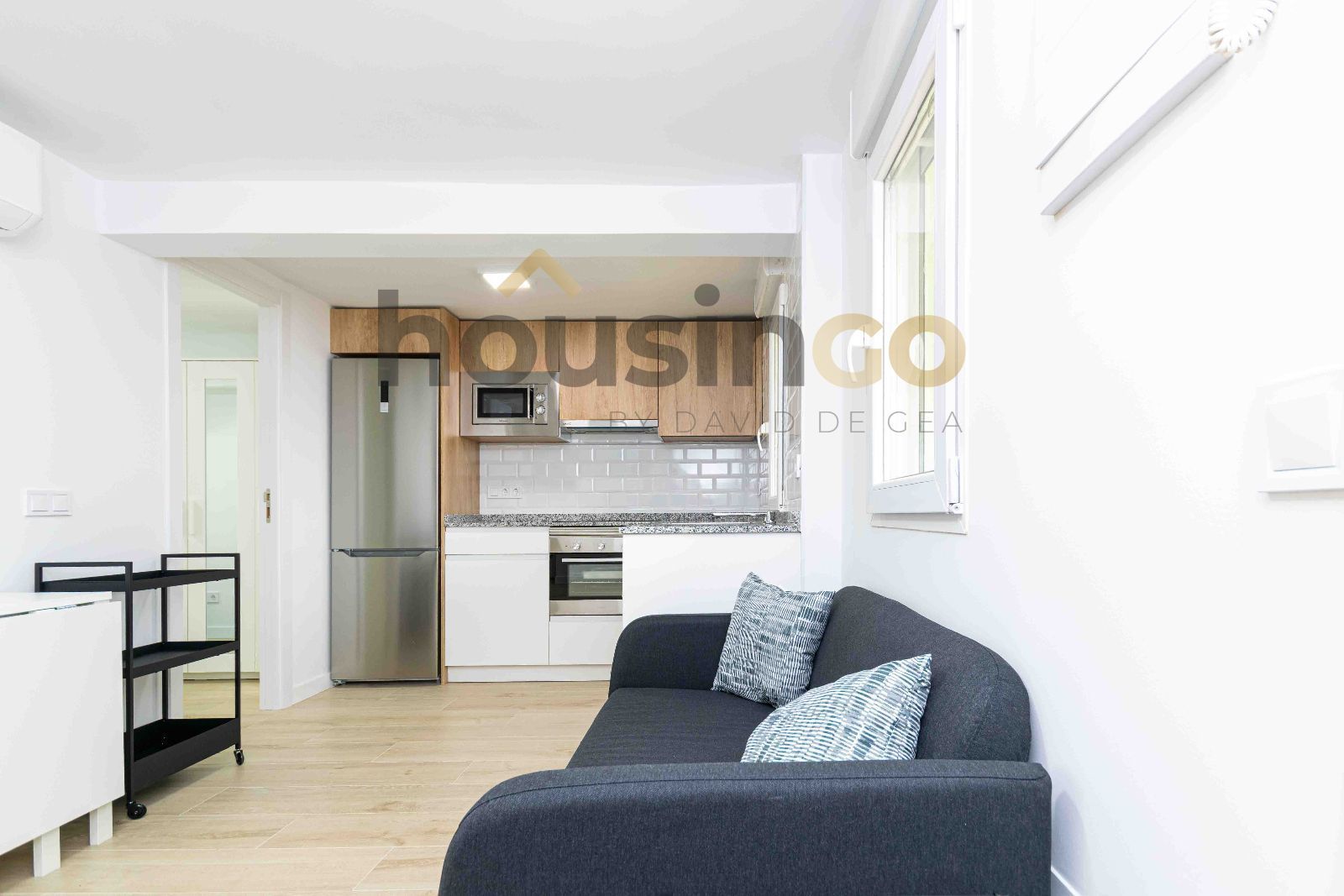 Living room of Flat for rent in  Madrid Capital  with Air Conditioner, Heating and Furnished