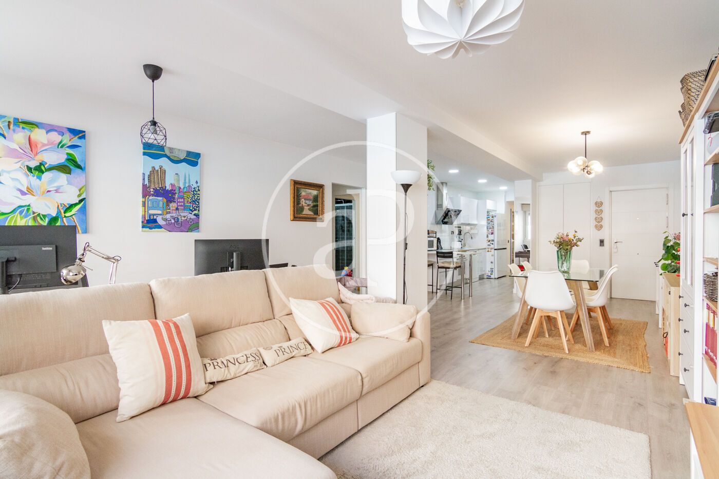 Living room of Flat for sale in  Madrid Capital  with Air Conditioner, Heating and Terrace