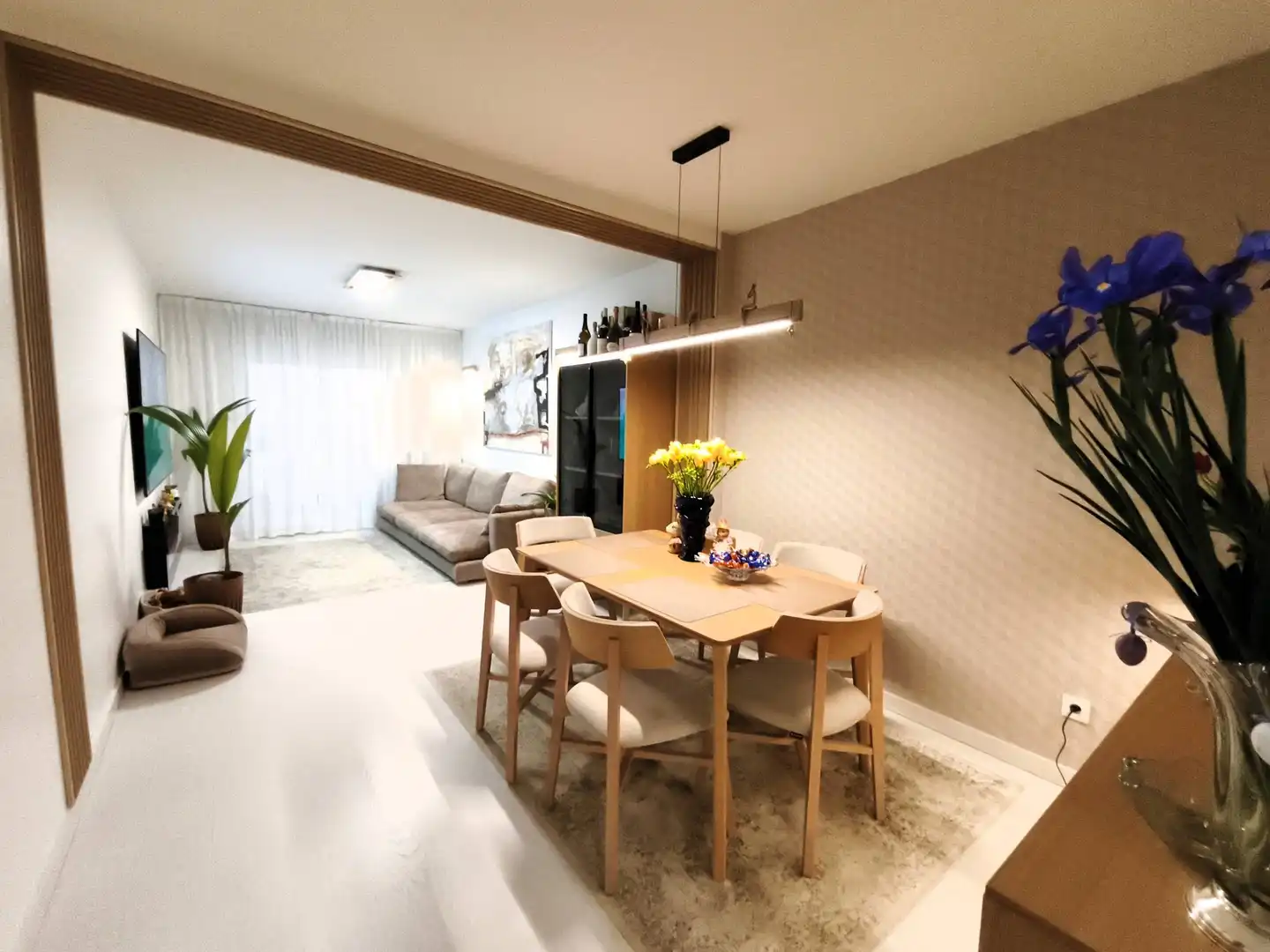 Menjador de Apartament en venda en San Pedro del Pinatar amb Aire condicionat, Moblat i Balcó
